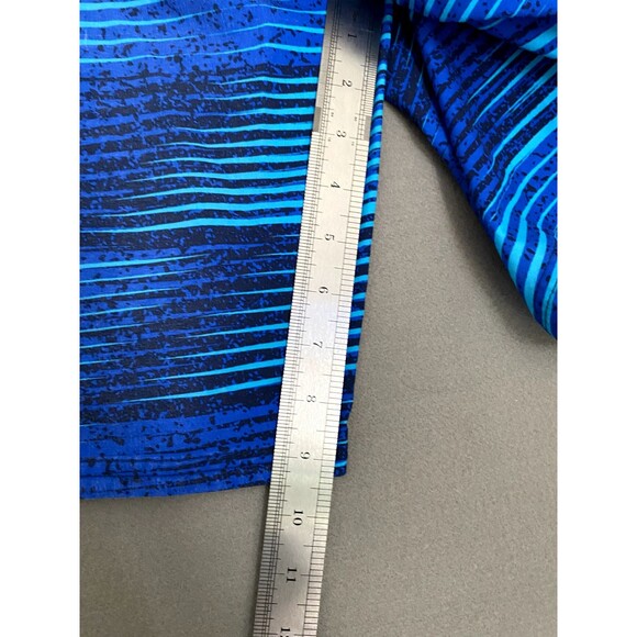 Nike Swim Shorts Men 30 Blue Board Trunks Swoosh Performance Green Bottoms - Picture 11 of 14